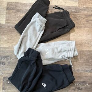 Youth Medium Jogger Sweatpants Bundle Nike Under Armour DSG Lot of 3